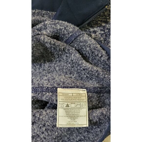 New England Patriots Antigua Women's Sz M Fortune Half-Zip Sweater - Heather Nav - Picture 5 of 6